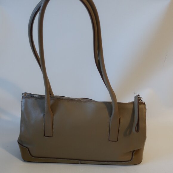 Authentic Womens Prada Enamel Brown Leather Designer Satchel Shoulder Ha… - Picture 1 of 14